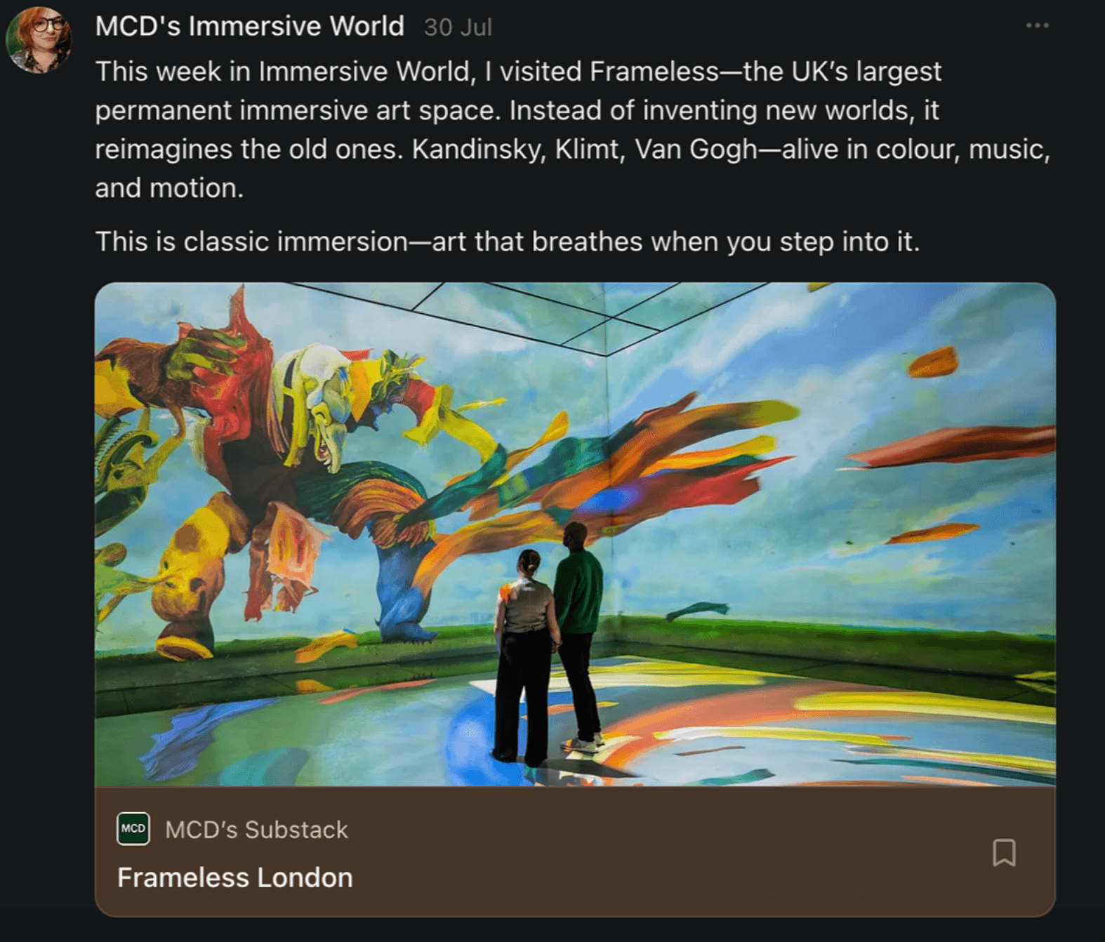 Substack   — Frameless London
